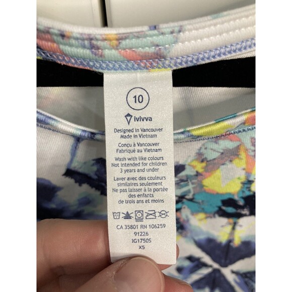 Lululemon Ivivva Girls Tank Size 10 Multicolor Athletic Athlesiure - Picture 2 of 3